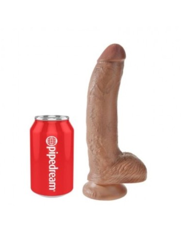 KING COCK DILDO REALASTICO CON TESTACULOS 228 CM