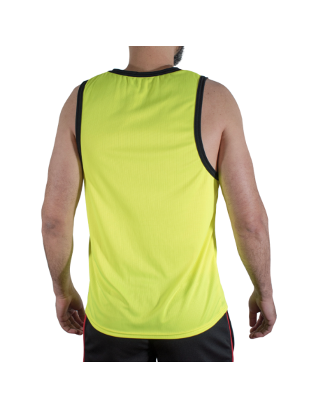 MACHO CMV001 CAMISETA GYM AMARILLA S M