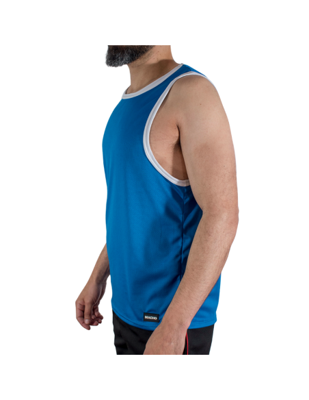 MACHO CMV002 CAMISETA GYM AZUL S M