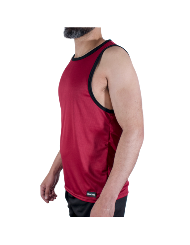 MACHO CMV003 CAMISETA GYM GRANATE S M