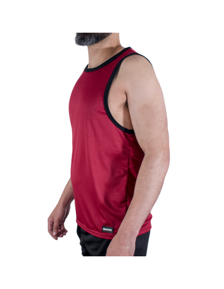 MACHO CMV003 CAMISETA GYM GRANATE S M