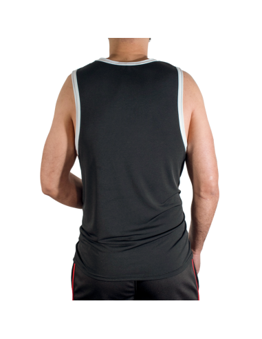 MACHO CMV004 CAMISETA GYM NEGRA S M