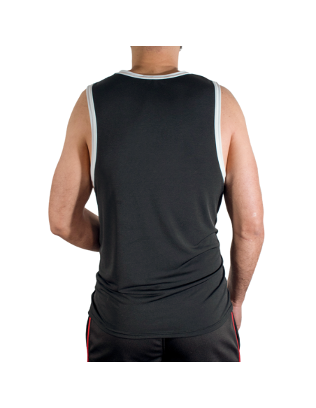 MACHO CMV004 CAMISETA GYM NEGRA S M