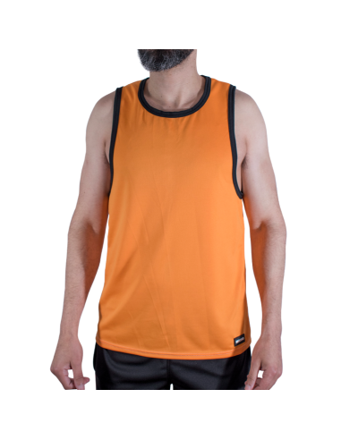 MACHO CMV005 CAMISETA GYM NARANJA S M