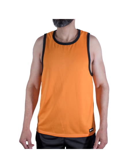 MACHO CMV005 CAMISETA GYM NARANJA S M