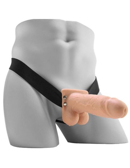 FETISH FANTASY SERIES STRAP ON HUECO REALISTA VIBRADOR CON TESTACULOS 178 CM