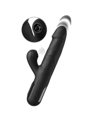 FETISH FANTASY SERIES VIBRADOR RABBIT SONIX SILICONE THRUSTER NEGRO