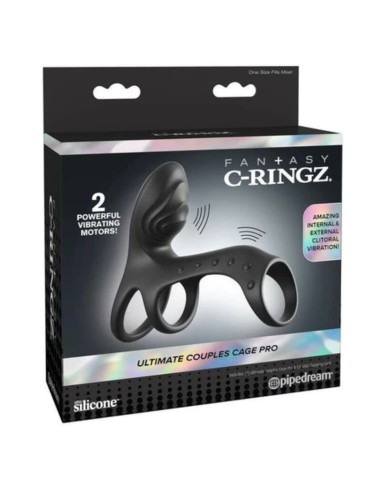 FANTASY C RINGZ ANILLO VIBRADOR PARA PAREJAS ULTIMATE COUPLES CAGE PRO 195 CM
