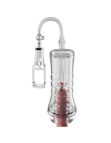 PDX ELITE MASTURBADOR TRANSPARENTE VIEWTUBE VAC XXL CON BOMBA DE SUCCIAN 273 CM