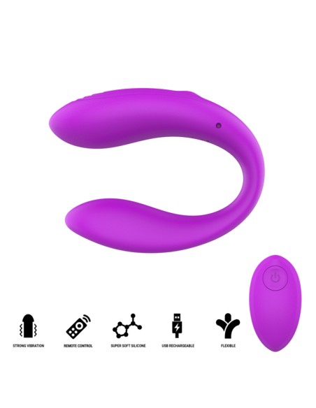 INTENSE NORA ESTIMULADOR DE PINZA CON VIBRACIAN MORADO