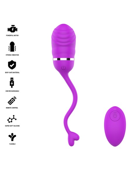 INTENSE SOOKIE HUEVO VIBRADOR CON CONTROL REMOTO MORADO