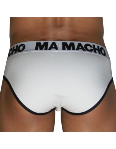 MACHO MCH006 SLIP CLASICO BLANCO NEGRO S