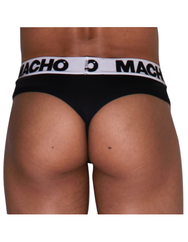 MACHO MTG002 TANGA NEGRO NEGRO S