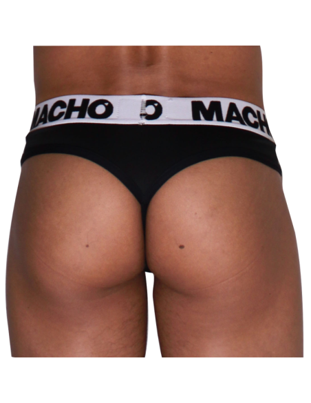 MACHO MTG002 TANGA NEGRO NEGRO S