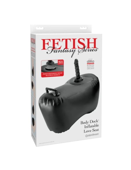 FETISH FANTASY SERIES SILLAN HINCHABLE BODY DOCK CON DILDO 692 CM NEGRO