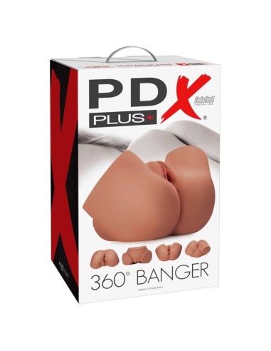 PDX PLUS MASTURBADOR REALISTA 360 BANGER ANO Y VAGINA