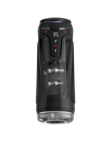 PDX ELITE MASTURBADOR AUTOMATICO MOTO BATOR PRO THRUSTING STROKER VIBRADOR Y CALOR 265 CM
