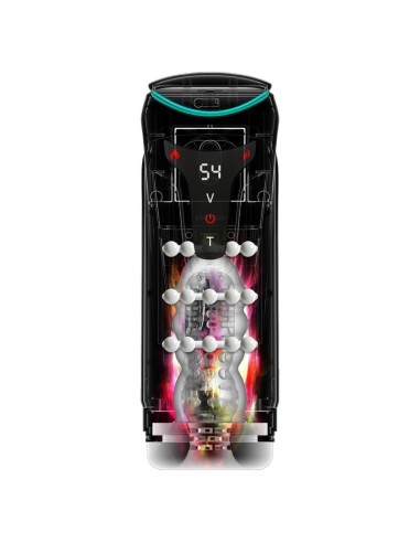 PDX ELITE MASTURBADOR AUTOMATICO MOTO BATOR PRO THRUSTING STROKER VIBRADOR Y CALOR 265 CM