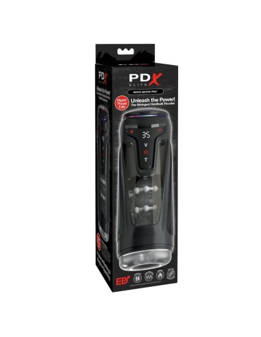 PDX ELITE MASTURBADOR AUTOMATICO MOTO BATOR PRO THRUSTING STROKER VIBRADOR Y CALOR 265 CM