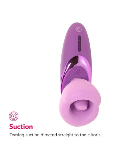 FANTASY FOR HER SUCCIONADOR DE CLATORIS CON VIBRACIAN PLEASURE SUCKER MORADO
