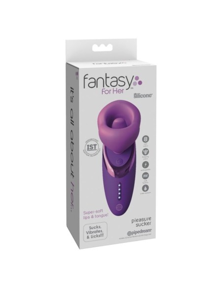 FANTASY FOR HER SUCCIONADOR DE CLATORIS CON VIBRACIAN PLEASURE SUCKER MORADO