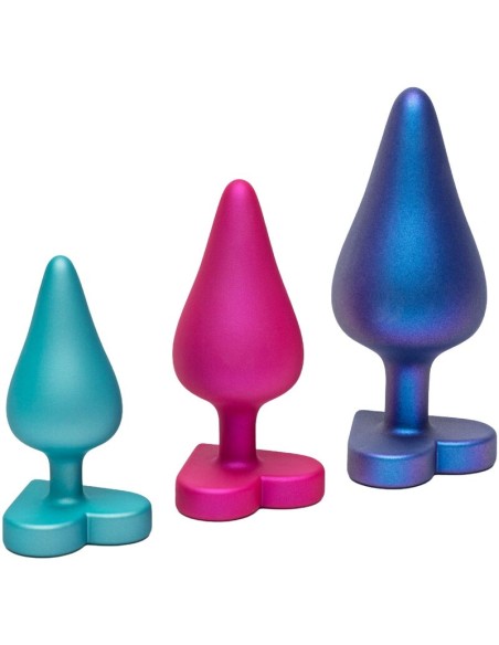 ROMP LUSTER KIT DE ENTRENAMIENTO ANAL S M L CON BASE EN FORMA DE CORAZAN
