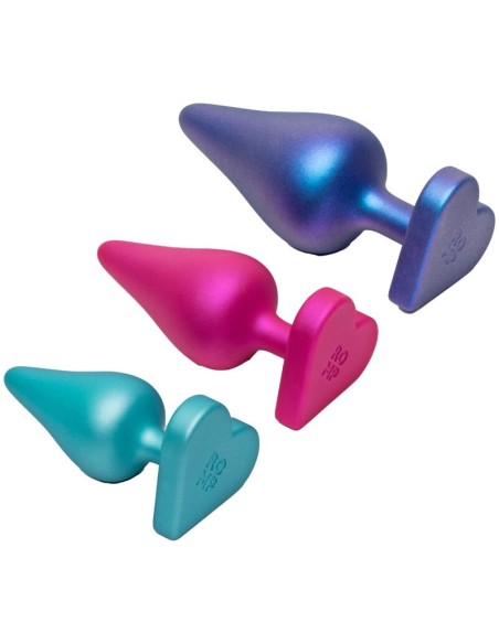 ROMP LUSTER KIT DE ENTRENAMIENTO ANAL S M L CON BASE EN FORMA DE CORAZAN