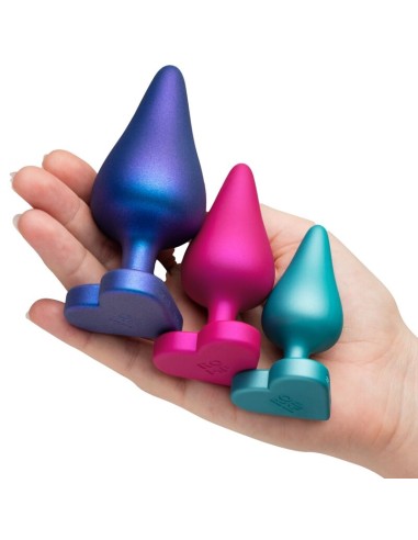 ROMP LUSTER KIT DE ENTRENAMIENTO ANAL S M L CON BASE EN FORMA DE CORAZAN