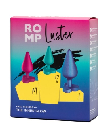 ROMP LUSTER KIT DE ENTRENAMIENTO ANAL S M L CON BASE EN FORMA DE CORAZAN