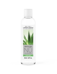 MIXGLISS GEL NA 2 EN 1 LUBRICANTE BASE AGUA Y MASAJE NURU ALOE VERA 150 ML