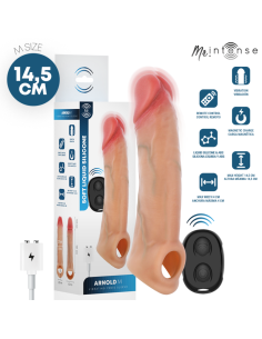 MR INTENSE ARNOLD M VIBRADOR FUNDA PENE SILICONA CONTROL REMOTO 145 CM A 4 CM