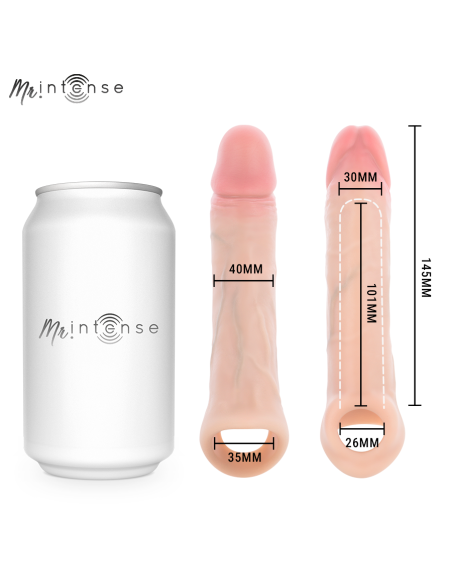 MR INTENSE ARNOLD M VIBRADOR FUNDA PENE SILICONA CONTROL REMOTO 145 CM A 4 CM