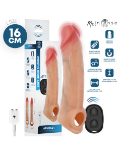 MR INTENSE ARNOLD L VIBRADOR FUNDA PENE SILICONA CONTROL REMOTO 16 CM A 45 CM