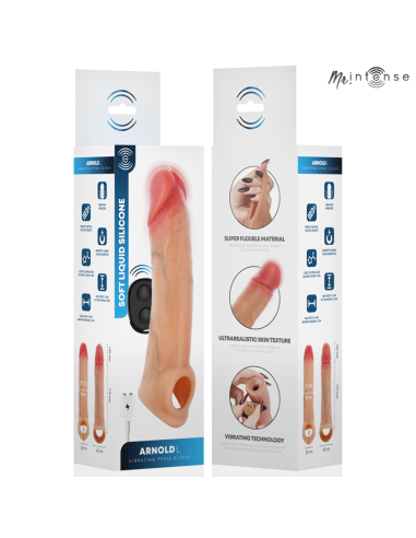 MR INTENSE ARNOLD L VIBRADOR FUNDA PENE SILICONA CONTROL REMOTO 16 CM A 45 CM