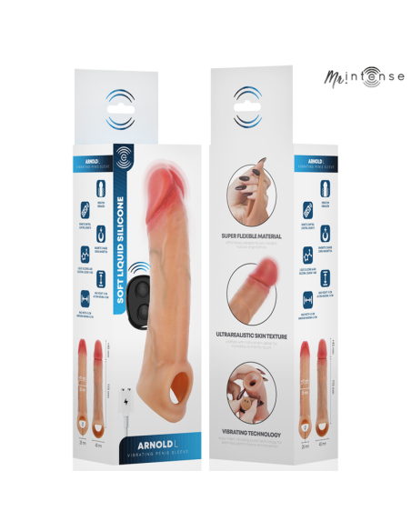 MR INTENSE ARNOLD L VIBRADOR FUNDA PENE SILICONA CONTROL REMOTO 16 CM A 45 CM